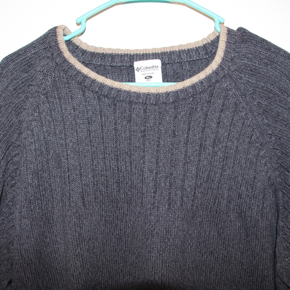 Mens Grey Columbia Sweater - Picture 5 of 6